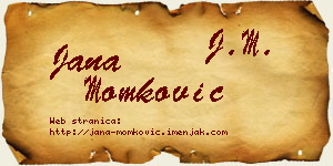 Jana Momković vizit kartica